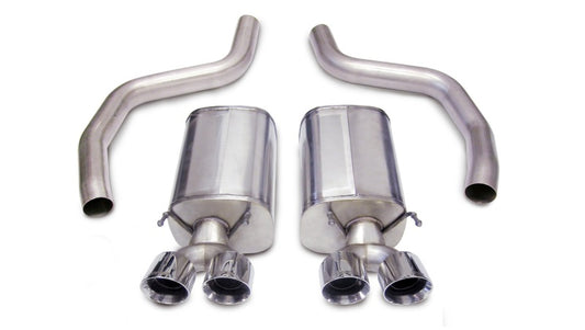 Corsa 2006-2013 Chevrolet Corvette C6 Z06 7.0L V8 Polished Sport Axle-Back Exhaust - Graveyard Performance