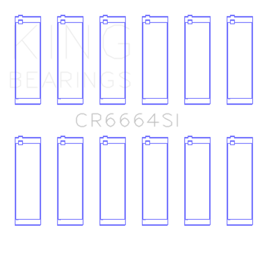 King Engine Bearings Buick V6 Connecting Rod Bearing Set - Set of 6 Pairs