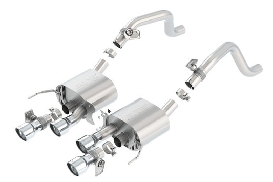 Borla 2014 Chevrolet Corvette C7 6.2L 8cyl S Type Exhaust w/ NPP Dual Mode (rear section only) - Graveyard Performance