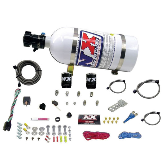 Nitrous Express All GM EFI Single Nozzle Nitrous Kit (35-150HP) w/10lb Bottle - Graveyard Performance