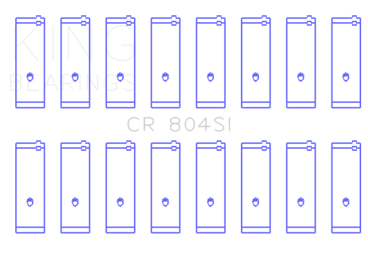 King Engine Bearings Ford 260CI/289CI/302 5.0L (Size 020) Windsor Connecting Rod Bearing Set
