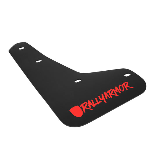Rally Armor 12-19 Ford Focus ST / 16-19 RS Black UR Mud Flap w/Red Altered Font Logo - Graveyard Performance