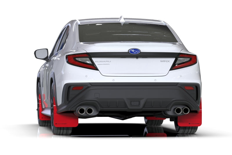 Rally Armor 22-25 Subaru WRX Red UR Mud Flap w/Black Logo - Graveyard Performance