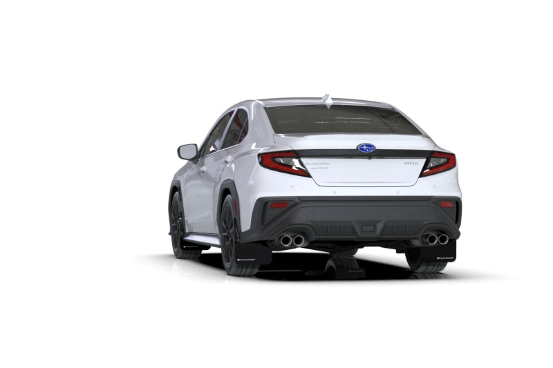 Rally Armor 22-25 Subaru WRX Black UR Mud Flap w/White Logo - Graveyard Performance