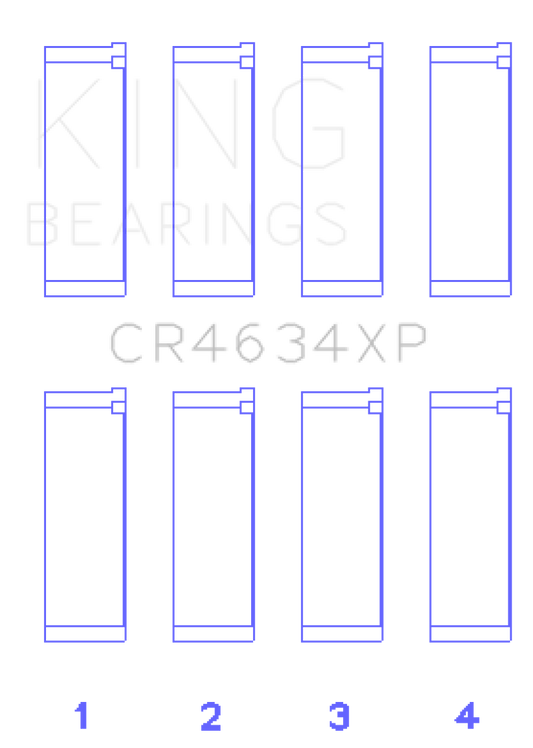 King Engine Bearings Hyundai G4KF (Size +0.50) Connecting Rod Bearing Set - Graveyard Performance