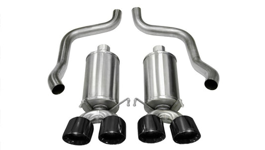 Corsa 2009-2013 Xtreme Axle-Back Exhaust w/Dual Black 3.5in Tips 09-13 Chevrolet Corvette C6 6.2L V8 - Graveyard Performance