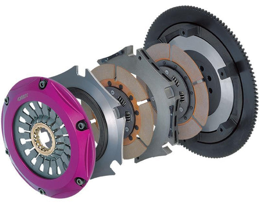 Exedy 2003-2007 Infiniti G35 V6 Hyper Twin Cerametallic Clutch Sprung Center Disc Push Type Cover - Graveyard Performance