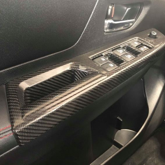 OLM LE Dry Carbon Fiber Switch Panel Covers (Version 18) Subaru WRX / STI 2018-2021