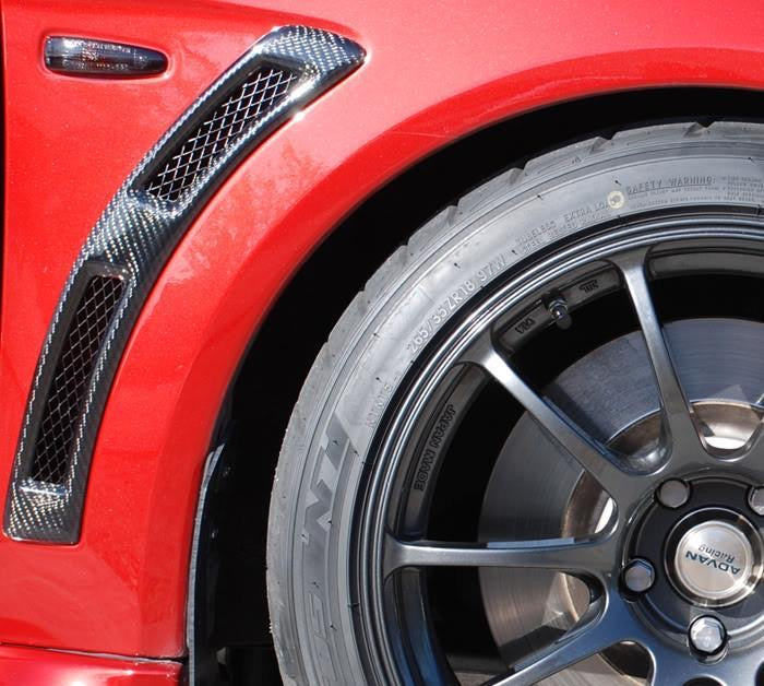 Rexpeed Carbon Fiber Fender Vents Mitsubishi EVO 10