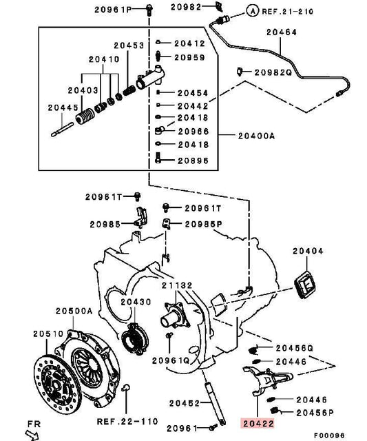 Mitsubishi OEM Clutch Release Fork | 2008-2015 Mitsubishi Lancer Evolution X