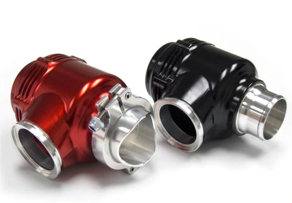TiAL Sport QRJ 1.5 PSI Blow Off Valve - Black (004983) - Inlet Port - 34mm Tube Flange / Outlet Port - 34mm Tube Flange