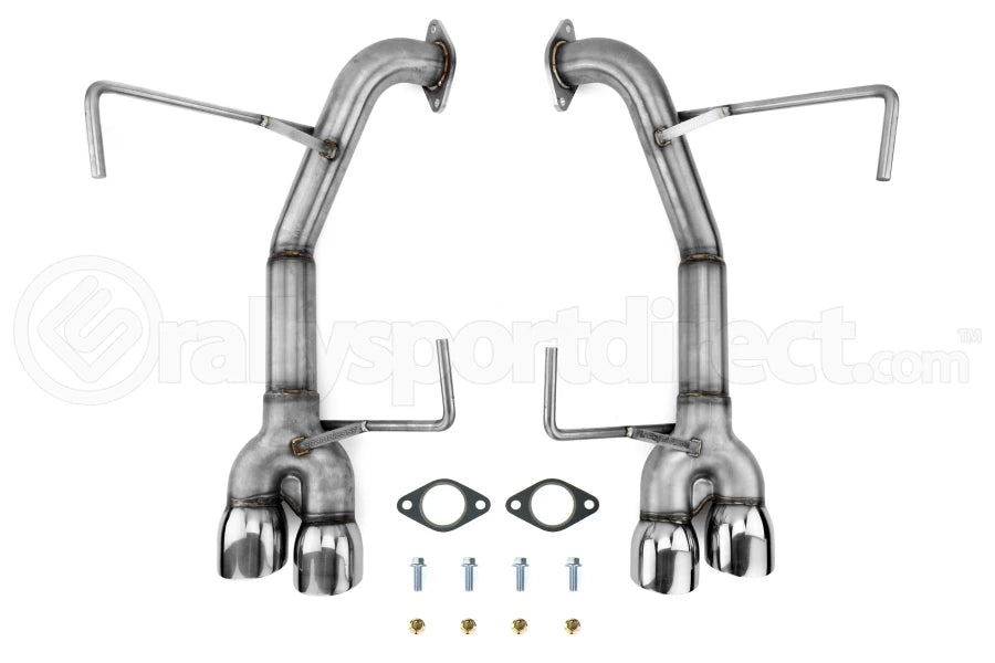Nameless Performance Muffler Delete Double Wall Polished Tips - Subaru WRX 2015+ / STI 2015-2018