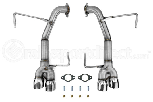 Nameless Performance Muffler Delete Double Wall Polished Tips - Subaru WRX 2015+ / STI 2015-2018