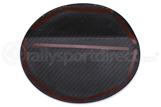 OLM S-line Dry Carbon Fiber Fuel Door Cover - Subaru WRX / STI 2015+