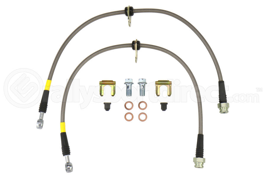 FactionFab Front Stainless Steel Brake Lines - Subaru Models (inc. 2008-2017 STI / 2008+ WRX)
