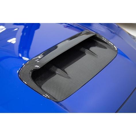 OLM A1 Aggressive Carbon Fiber Full Replacement Hood Scoop - 15+ WRX / STI