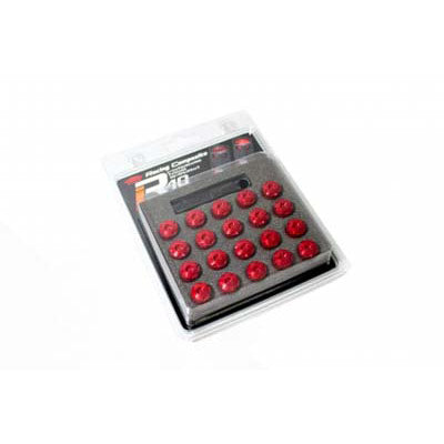 KICS R40 Iconix Aluminum Caps Red M12X1.25 - Universal