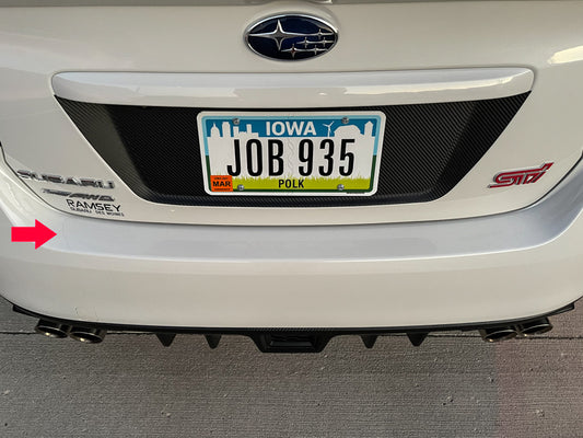 StickerFab Clear Rock Guard Rear Bumper Protector - 15+ WRX / STI