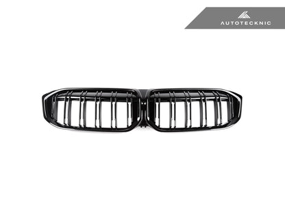 AutoTecknic Dual-Slats Gloss Black Front Grille - G20 3-Series LCI - Graveyard Performance