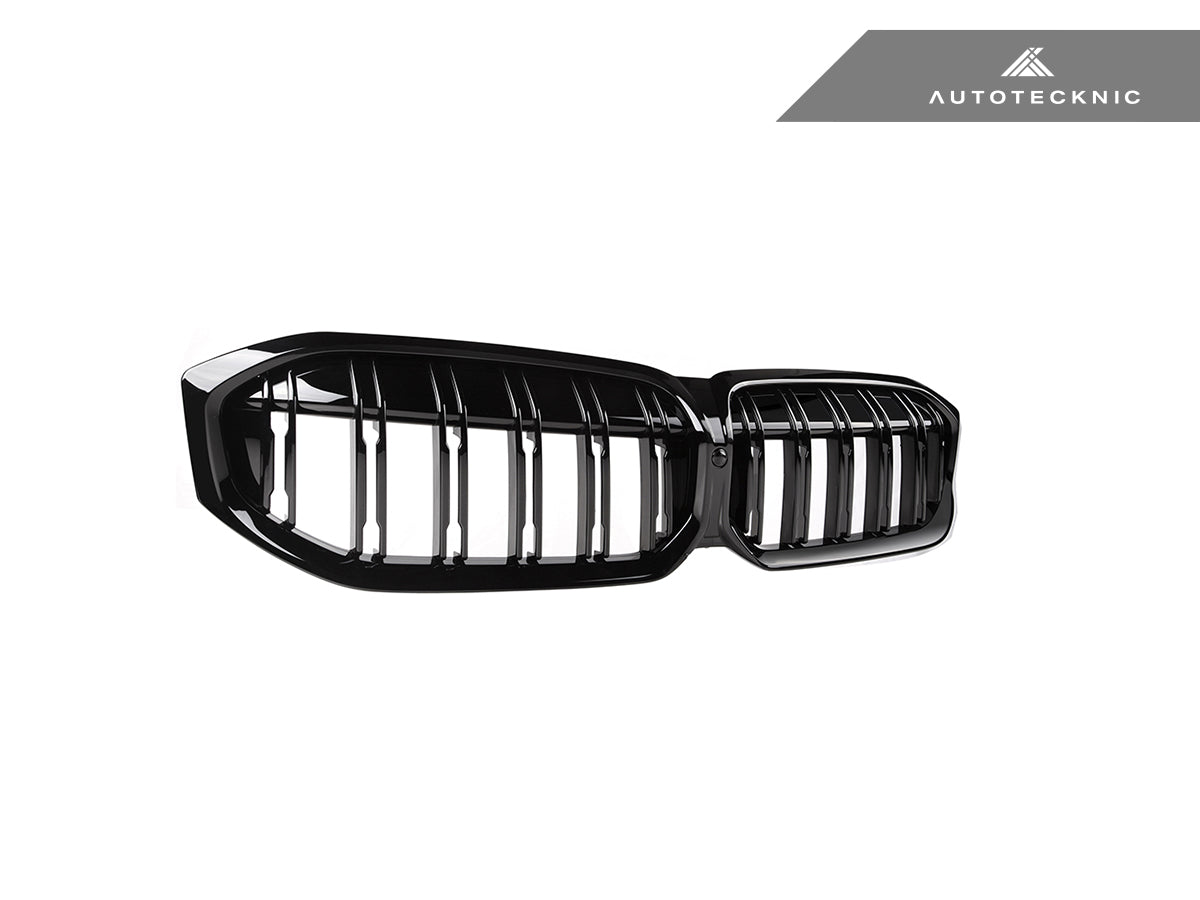 AutoTecknic Dual-Slats Gloss Black Front Grille - G20 3-Series LCI - Graveyard Performance