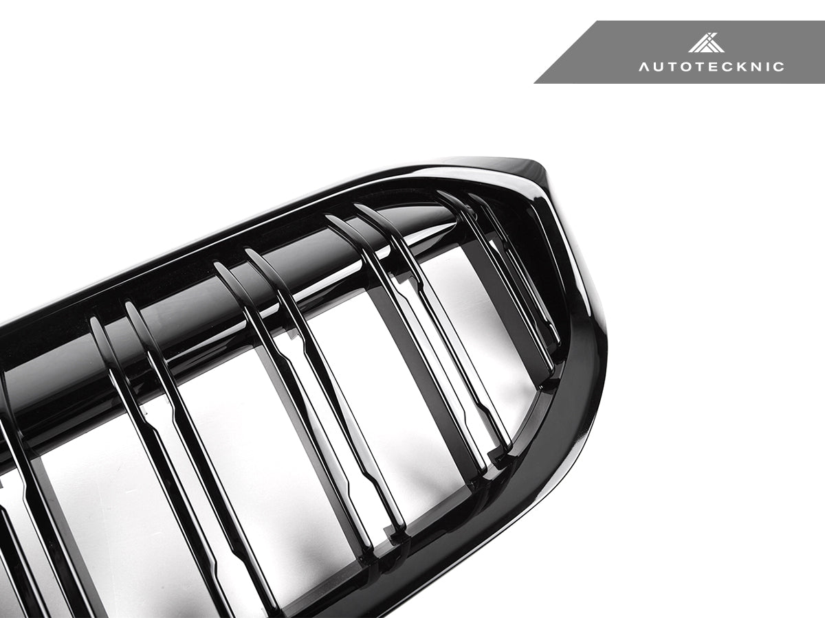 AutoTecknic Dual-Slats Gloss Black Front Grille - G20 3-Series LCI - Graveyard Performance