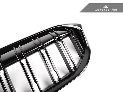 AutoTecknic Dual-Slats Gloss Black Front Grille - G20 3-Series LCI - Graveyard Performance
