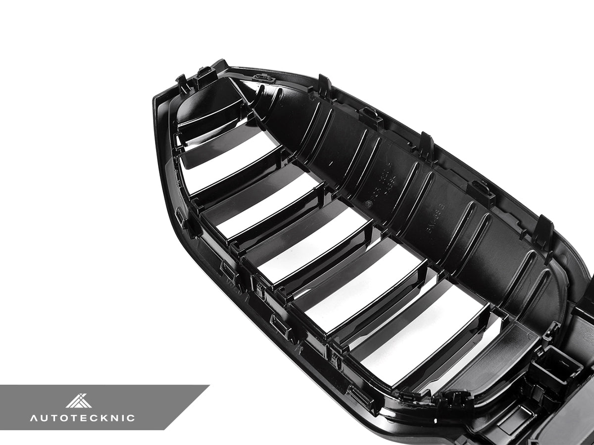 AutoTecknic Dual-Slats Gloss Black Front Grille - G20 3-Series LCI - Graveyard Performance