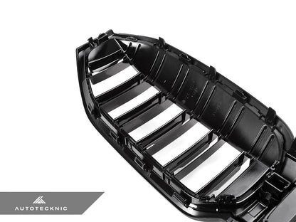 AutoTecknic Dual-Slats Gloss Black Front Grille - G20 3-Series LCI - Graveyard Performance