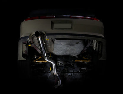 ISR Performance Series II - EP Single Tip Blast Pipe Exhaust - Resonated - 95-98 Nissan 240sx (S14) - Graveyard Performance