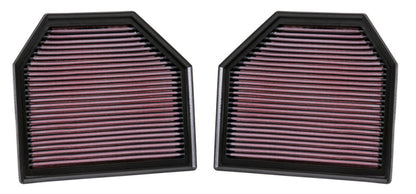 K&N Replacement Air Filter for 11-14 BMW M5/M6 4.4L V8 / 2015 M4/M3 3.0L I6  (2 per box) - Graveyard Performance