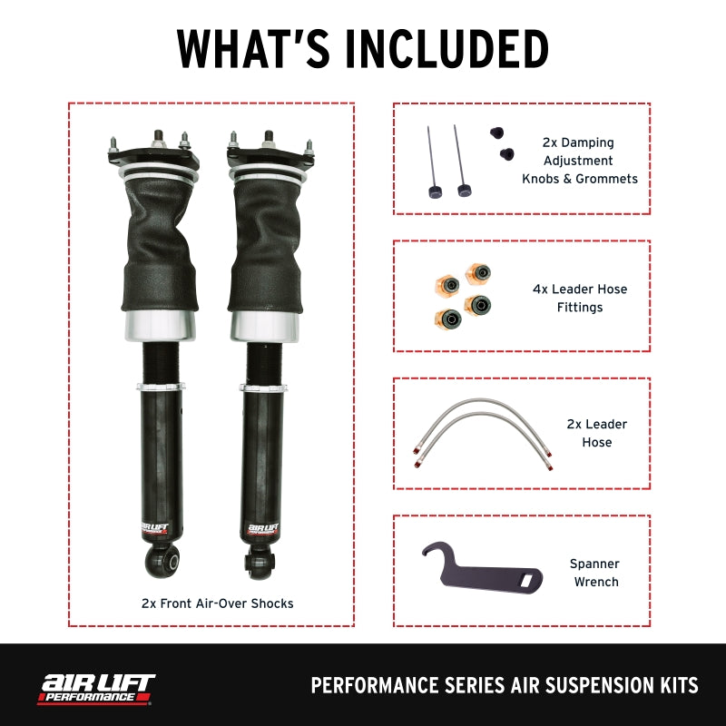 Air Lift Performance 14-24 Infiniti Q50 Air Suspension Front Kit - Graveyard Performance