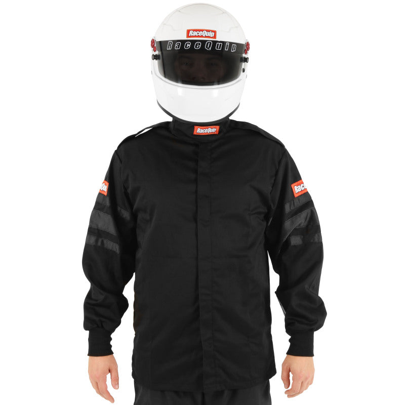 RaceQuip Black SFI-1 1-L Jacket - 5XL - Graveyard Performance