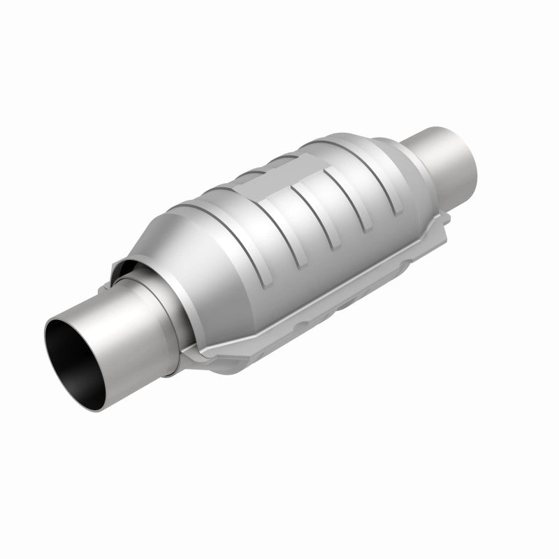 MagnaFlow Conv Univ 3in Inlet/Outlet Center/Center Round 9in Body L x 5.125in W x 13in Overall L - Graveyard Performance