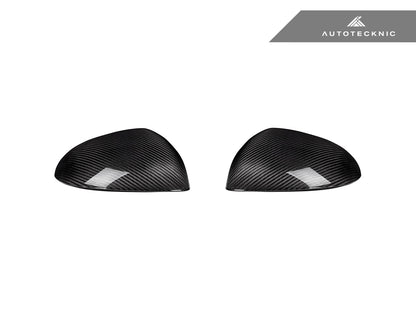 AutoTecknic Replacement Dry Carbon Mirror Covers - Mercedes-Benz W206 C-Class - Graveyard Performance