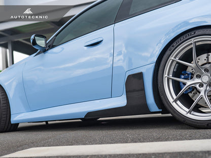AutoTecknic Dry Carbon Side Skirt Winglet Set - G87 M2 - Graveyard Performance