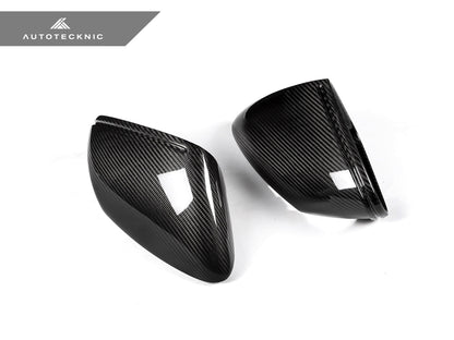AutoTecknic Replacement Dry Carbon Mirror Covers - Porsche 992 - Graveyard Performance