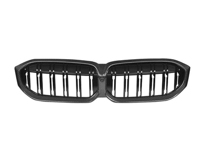 AutoTecknic Dry Carbon Fiber Dual-Slat Front Grille - G20 3-Series LCI