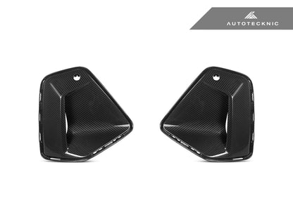 AutoTecknic Dry Carbon Front Bumper Trim Set - G60 5-Series - Graveyard Performance