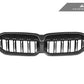 AutoTecknic Dry Carbon Fiber Dual-Slat Front Grille - G20 3-Series LCI