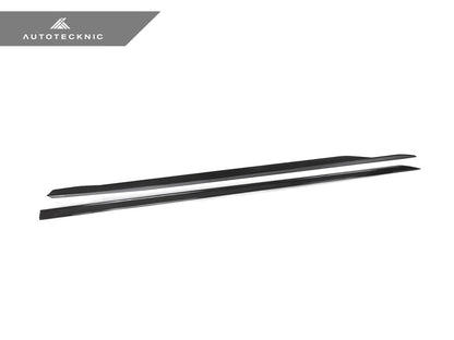 AutoTecknic Dry Carbon Fiber Side Skirt Extension Set - G60 5-Series - Graveyard Performance