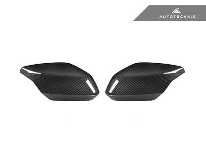 AutoTecknic Replacement Dry Carbon Mirror Covers - Chevrolet C8 Corvette - Graveyard Performance