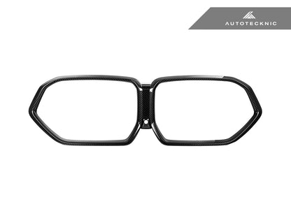 AutoTecknic Replacement Dry Carbon Grille Surround - F95 X5M LCI | F96 X6M LCI - Graveyard Performance