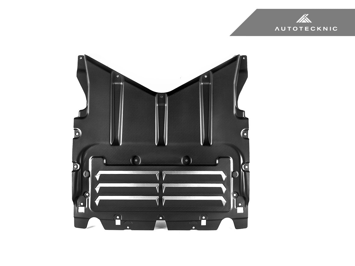 AutoTecknic Pre-Preg Carbon Oil Cooler Skit Plate - G90/ G99 M5 - Graveyard Performance