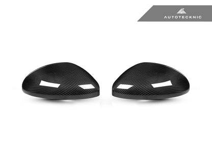 AutoTecknic Replacement Carbon Fiber Mirror Covers - Porsche 718 Cayman | Boxster - Graveyard Performance