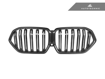 AutoTecknic Dual-Slat Carbon Fiber Front Grille - G06 X6 LCI - Graveyard Performance