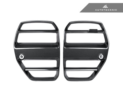 AutoTecknic Dry Carbon Podium V1 Front Grille Set - G80 M3 | G82/ G83 M4 - Graveyard Performance