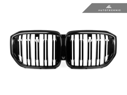 AutoTecknic Dual-Slat Gloss Black Front Grille - G05 X5 LCI - Graveyard Performance