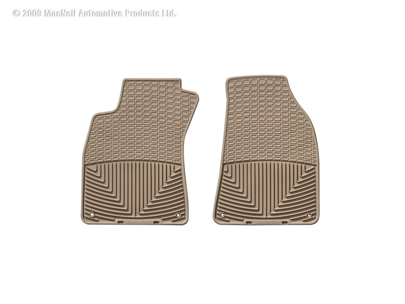 WeatherTech 95-04 Audi A6 Sedan Front Rubber Mats - Tan - Graveyard Performance