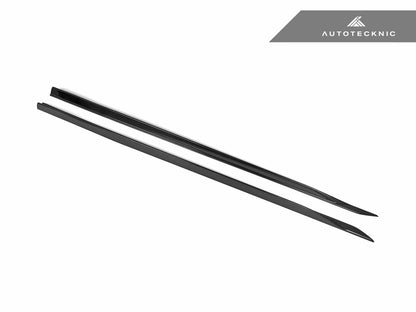 AutoTecknic Dry Carbon Fiber Side Skirt Extension Set - G60 5-Series - Graveyard Performance