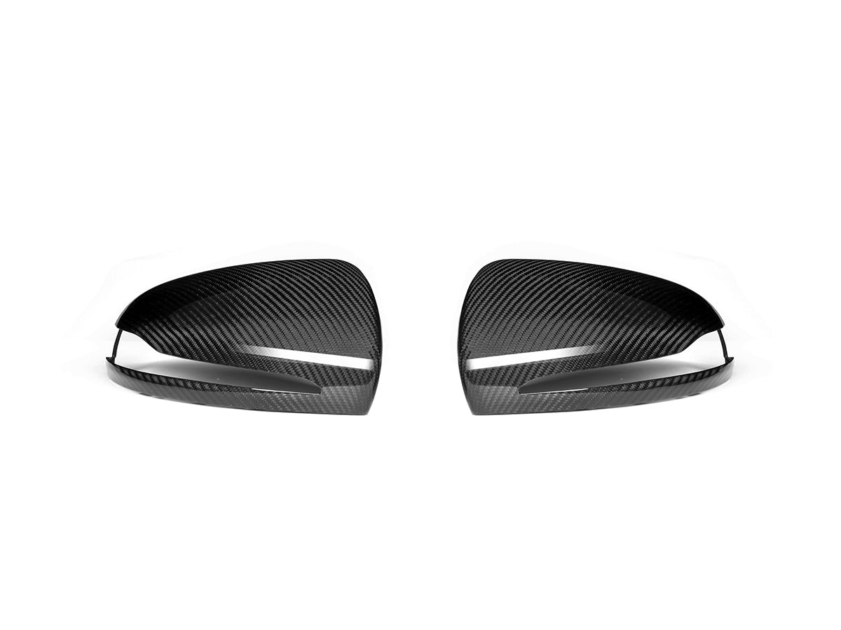AutoTecknic Replacement Version II Dry Carbon Mirror Covers - Mercedes-AMG X290 GT43 | GT50 | GT53 | GT63 - Graveyard Performance